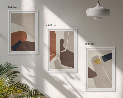 Composição de quadros moderna Pintura boho abstrata