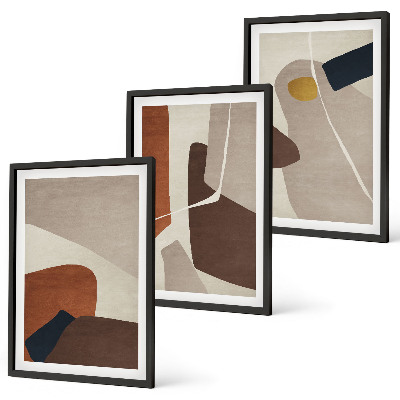 Composição de quadros moderna Pintura boho abstrata