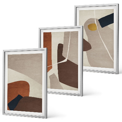 Composição de quadros moderna Pintura boho abstrata