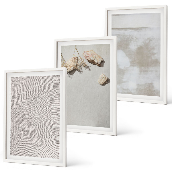 Composição de quadros moderna Textura boho de arenito