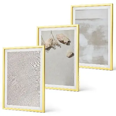 Composição de quadros moderna com textura boho de arenito