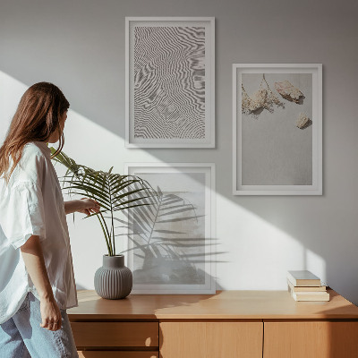 Composição de quadros moderna Textura boho de arenito