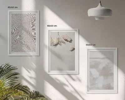 Composição de quadros moderna com textura boho de arenito