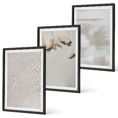 Composição de quadros moderna Textura boho de arenito