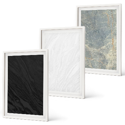 Conjunto de quadros para sala de estar As cores das elegantes estruturas de pedra