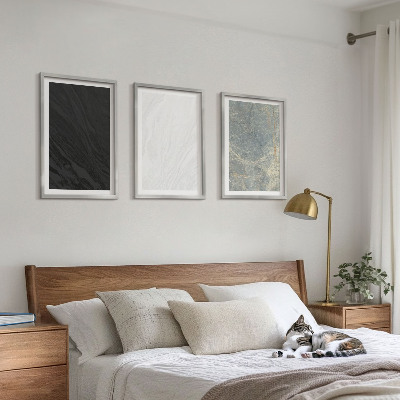 Conjunto de quadros para sala de estar As cores das elegantes estruturas de pedra