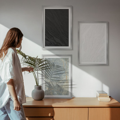 Conjunto de quadros para sala de estar As cores das elegantes estruturas de pedra