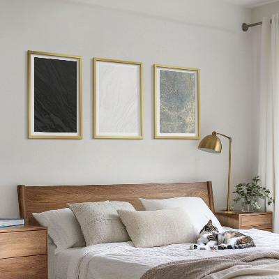 Conjunto de quadros para sala de estar As cores das elegantes estruturas de pedra