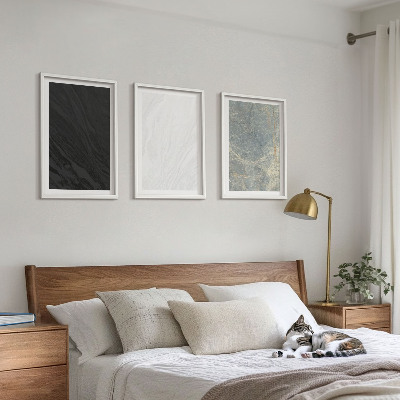 Conjunto de quadros para sala de estar As cores das elegantes estruturas de pedra