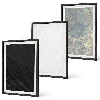 Conjunto de quadros para sala de estar As cores das elegantes estruturas de pedra