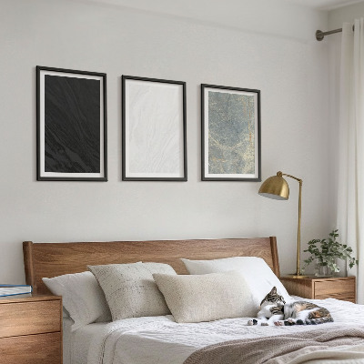 Conjunto de quadros para sala de estar As cores das elegantes estruturas de pedra