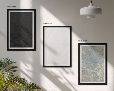 Conjunto de quadros para sala de estar As cores das elegantes estruturas de pedra