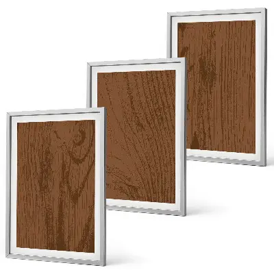 Composição de quadros moderna com textura de madeira minimalista