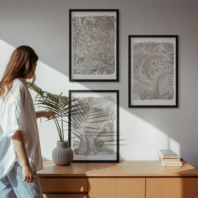 Composição de quadros moderna Pintura de formas modernas