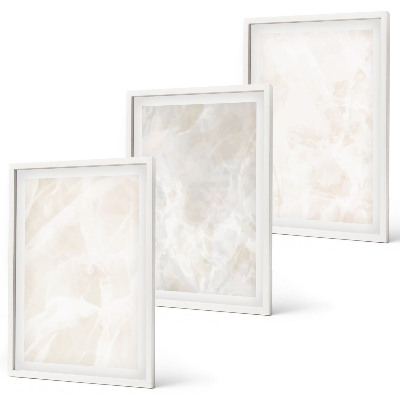 Conjunto de quadros para sala de estar A estrutura do elegante mármore