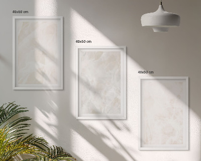 Conjunto de quadros para sala de estar A estrutura do elegante mármore