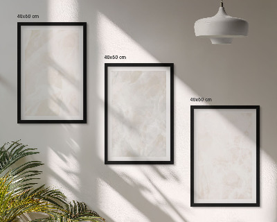 Conjunto de quadros para sala de estar A estrutura do elegante mármore