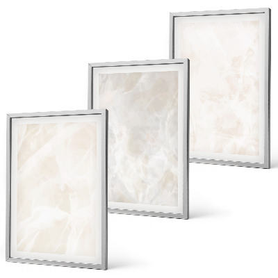 Conjunto de quadros para sala de estar A estrutura do elegante mármore