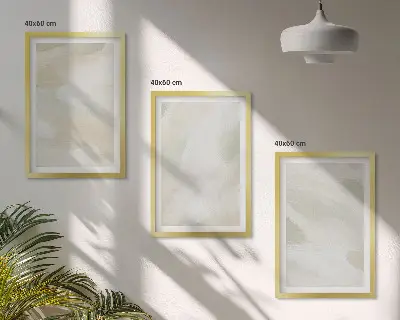 Conjunto de quadros decorativos modernos com estampas abstratas em cores vibrantes estilo boho