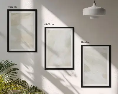 Conjunto de quadros decorativos modernos com estampas abstratas em cores vibrantes estilo boho