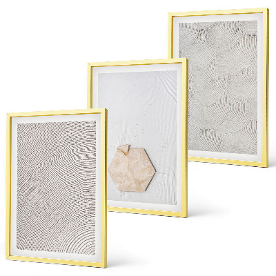 Conjunto de quadros para sala de estar Texturas de areia boho leves