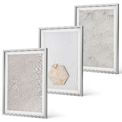 Conjunto de quadros para sala de estar Texturas de areia boho leves
