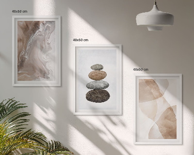 Composição de quadros moderna Formas abstratas em tons pastel