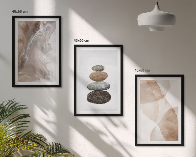 Composição de quadros moderna Formas abstratas em tons pastel