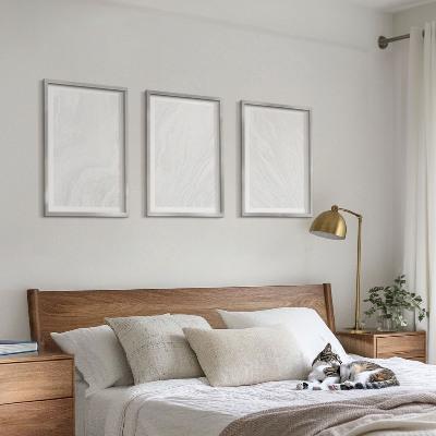 Conjunto de quadros para sala de estar Estrutura elegante em mármore