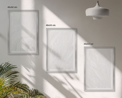 Conjunto de quadros para sala de estar Estrutura elegante em mármore