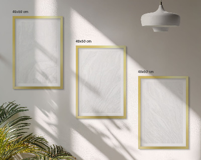 Conjunto de quadros para sala de estar Estrutura elegante em mármore
