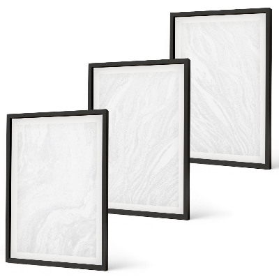Conjunto de quadros para sala de estar Estrutura elegante em mármore