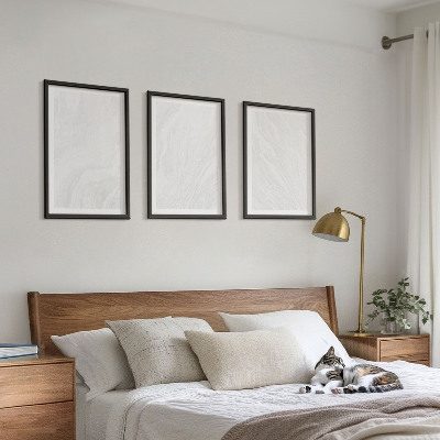 Conjunto de quadros para sala de estar Estrutura elegante em mármore