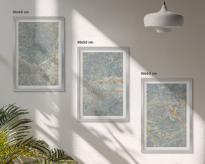 Composição de quadros moderna Pedra decorativa de mármore verde