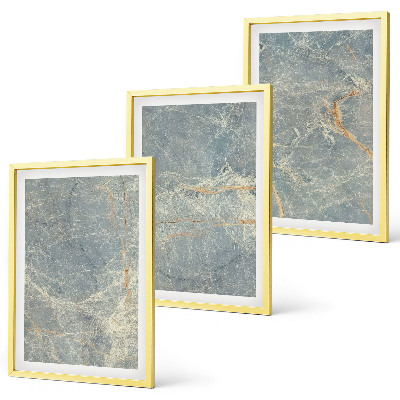 Composição de quadros moderna Pedra decorativa de mármore verde