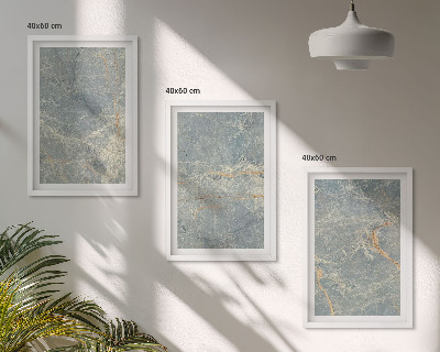 Composição de quadros moderna Pedra decorativa de mármore verde