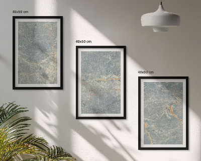 Composição de quadros moderna Pedra decorativa de mármore verde