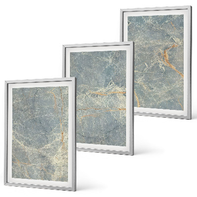 Composição de quadros moderna Pedra decorativa de mármore verde
