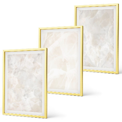Conjunto de quadros para sala de estar Estruturas de mármore em tons pastel