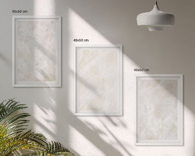Conjunto de quadros para sala de estar Estruturas de mármore em tons pastel