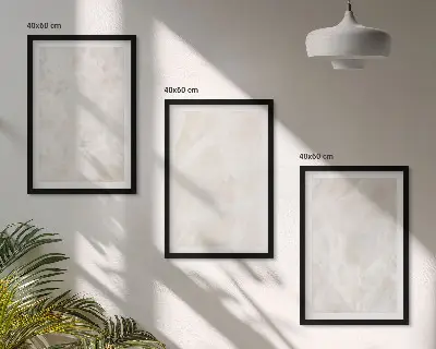 Conjunto de quadros para sala de estar com estampas de estruturas de mármore em tons pastel