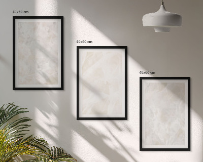 Conjunto de quadros para sala de estar Estruturas de mármore em tons pastel