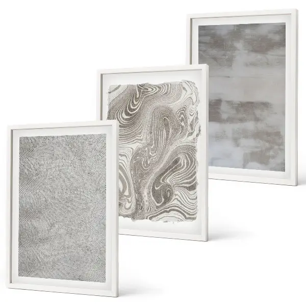 Composição de quadros moderna com padrões abstratos industriais