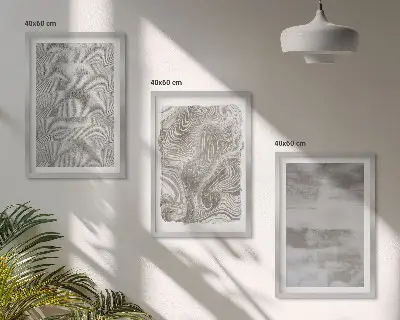 Composição de quadros moderna com padrões abstratos industriais