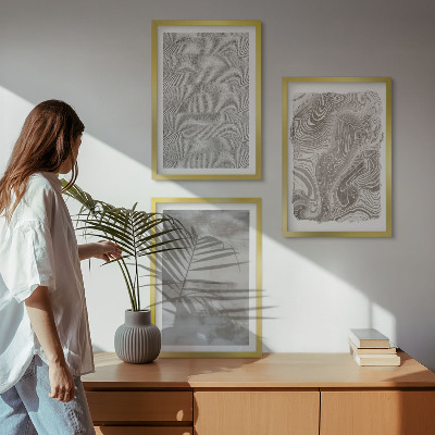 Composição de quadros moderna Padrões abstratos industriais