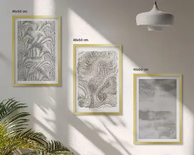 Composição de quadros moderna com padrões abstratos industriais