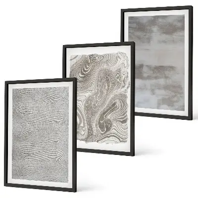 Composição de quadros moderna com padrões abstratos industriais