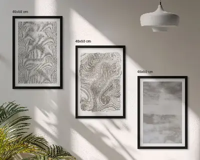 Composição de quadros moderna com padrões abstratos industriais