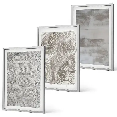 Composição de quadros moderna com padrões abstratos industriais
