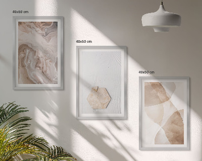 Conjunto de quadros para sala de estar Abstração da natureza pelo designer